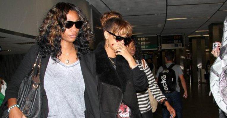 Rihanna deixa o Rio de Janeiro após show