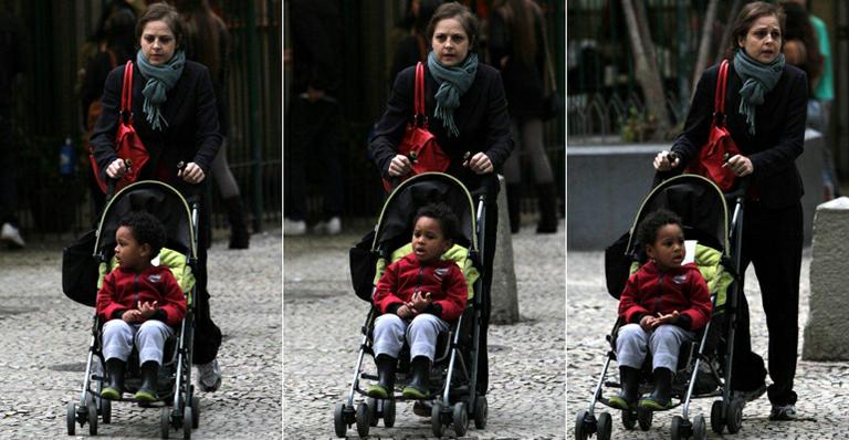 Drica Moraes e o pequeno Mateus