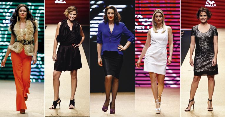 Sophie, Milena, Claudia, Flávia e Gi brilham