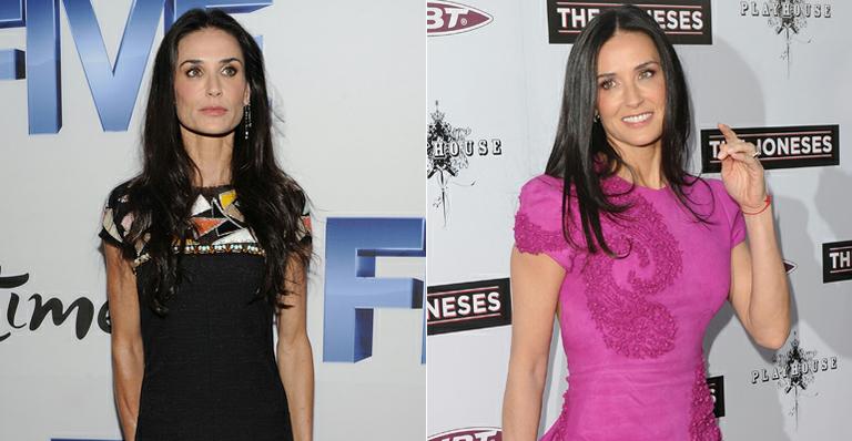Demi Moore surge magra demais em NY