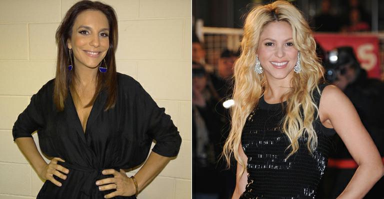 Ivete participa do show de Shakira