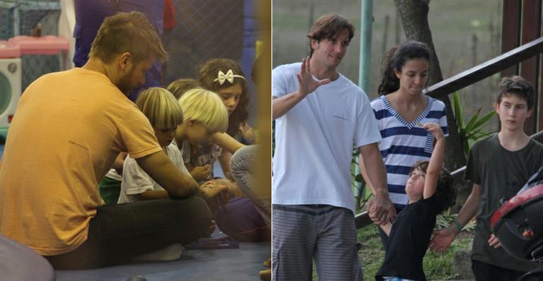 Rodrigo e Vladimir: dia com os filhos