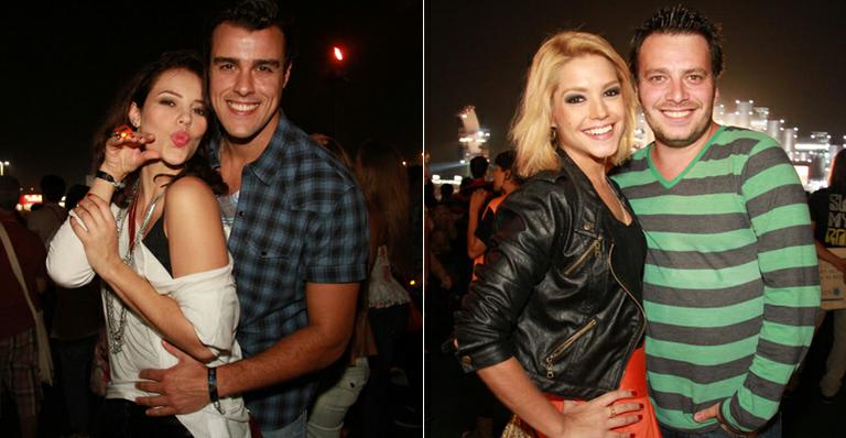 Paola, Joaquim e Thais no mesmo lugar