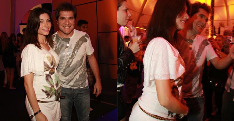 Cantor Daniel e a barriguinha de Aline