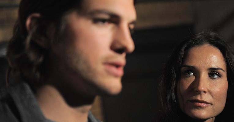Crise? Moore e Kutcher são vistos juntos