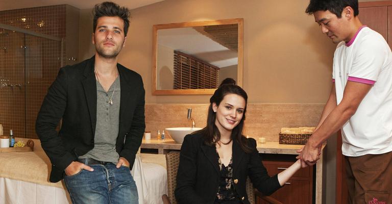 Reencontro de Bruno Gagliasso e Bianca Bin