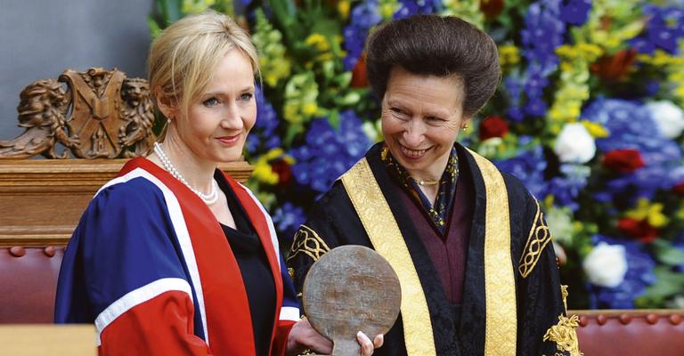 Escritora J.K. Rowling na Escócia