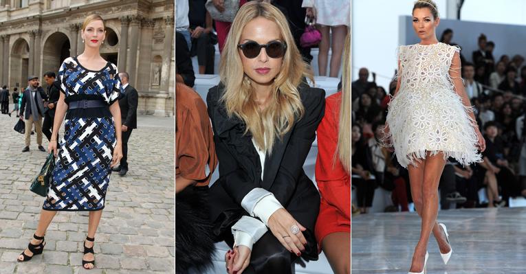 Belas conferem desfile da Louis Vuitton