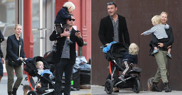 Os loirinhos de Naomi Watts e Liev