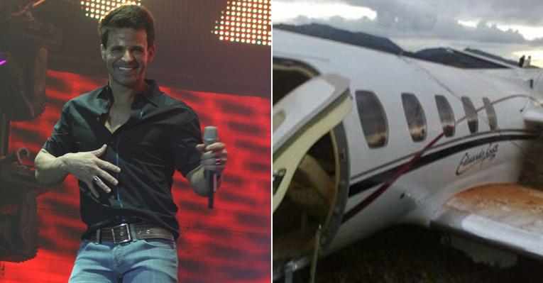 Eduardo Costa sofre acidente de avião, mas passa bem