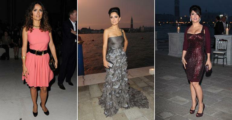 Atriz Salma Hayek diz que é fã de vestido