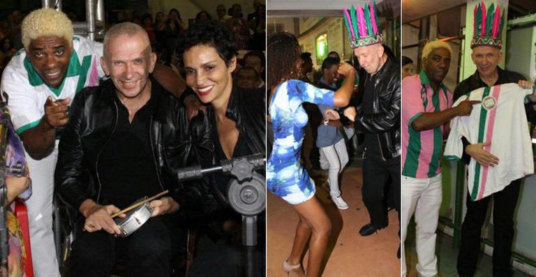 Estilista francês Jean-Paul Gaultier cai no samba no Rio