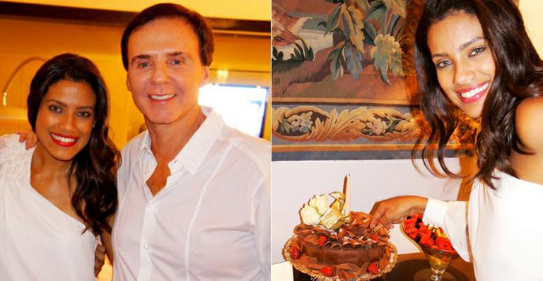 Ildi Silva faz 29 anos e ganha festa surpresa do namorado