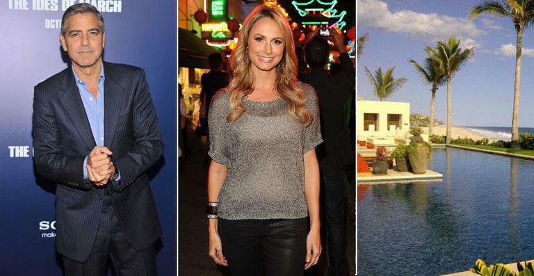 Clooney leva a nova namorada, Stacy Keibler, para praia no México