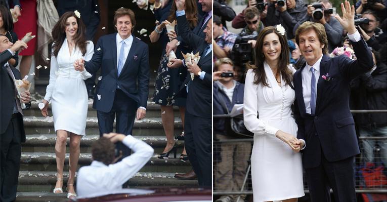 Em Londres, Paul McCartney se casa pela 3ª vez