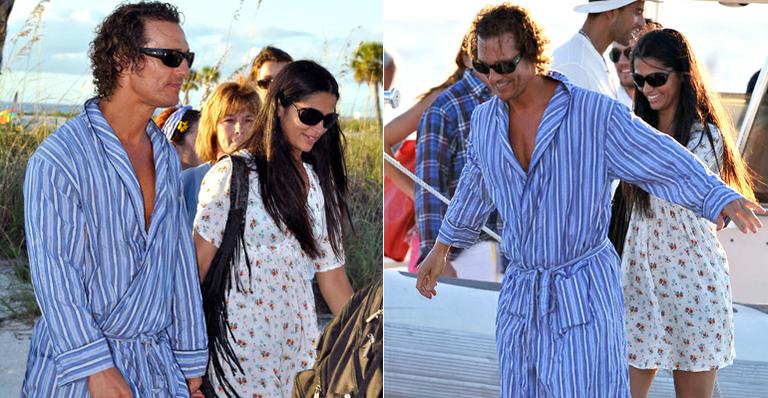 Camila Alves acompanha o trabalho de Matthew McConaughey no filme ‘Magic Mike’