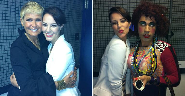 Paola Oliveira se diverte em encontros com Xuxa e Valéria