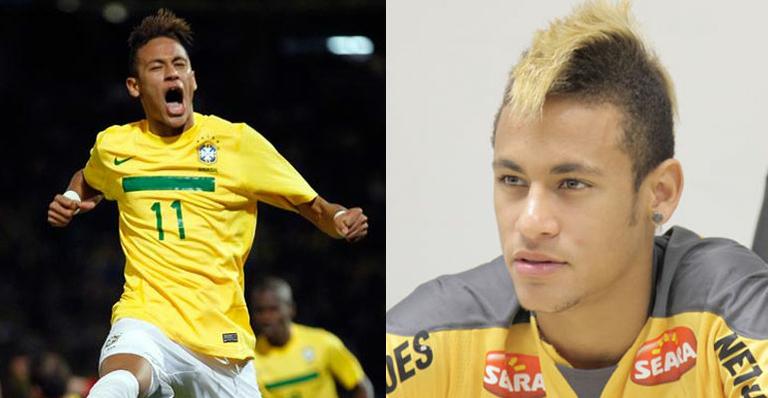 Neymar adota novo visual com mechas claras