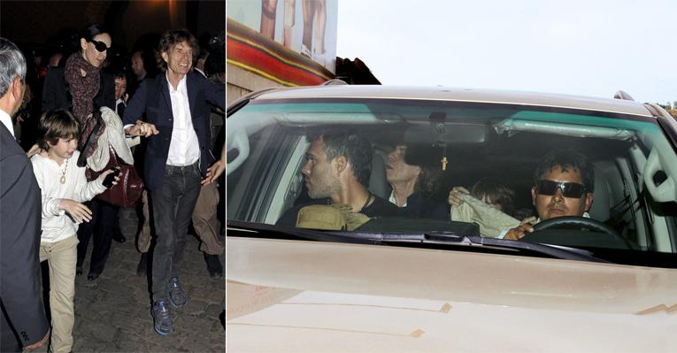 Mick Jagger se aventura no Peru com o filho e a namorada