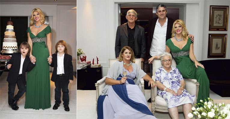 Val Marchiori completa 37 anos e faz festa com a família