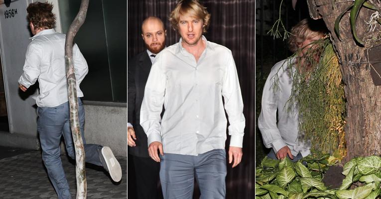 No Brasil, Owen Wilson corre dos cliques de paparazzi