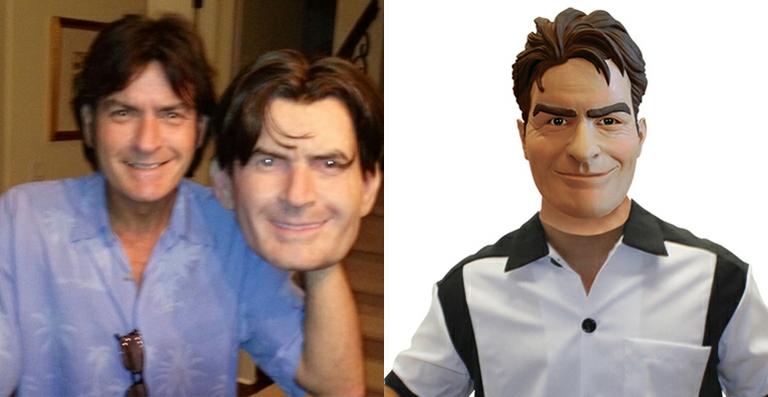 Charlie Sheen se fantasia dele mesmo