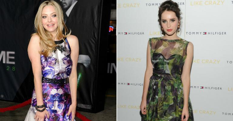 Looks da semana: Amanda Seyfried e Felicity Jones