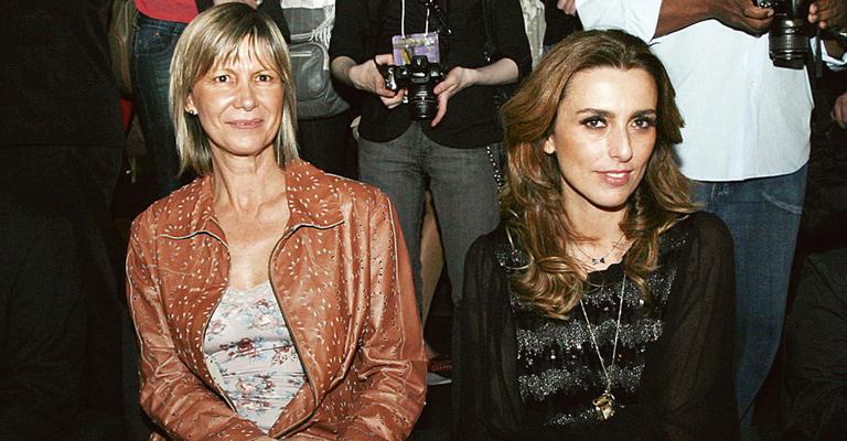Chiara Gadaleta e Gloria Kalil em evento de moda