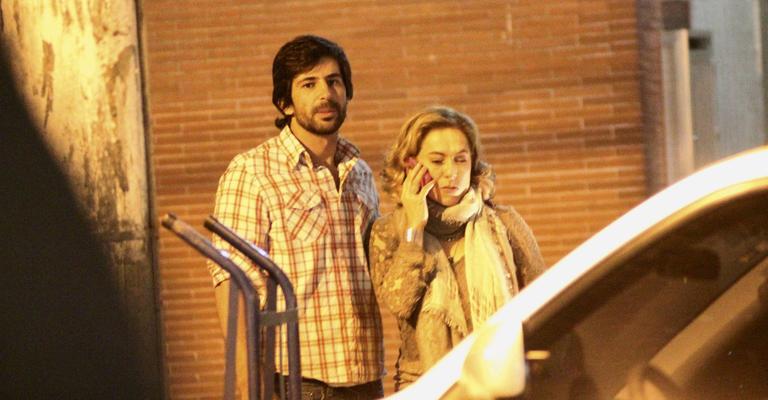 Cissa Guimarães em clima de romance com o ator Markos Roza