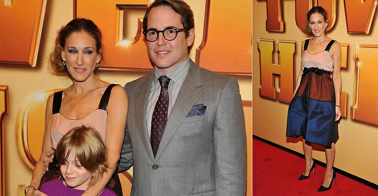 Sarah Jessica Parker leva filho a pré-estreia de filme com Matthew Broderick