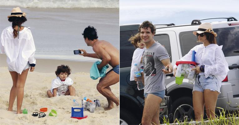 Daniel e Vanessa com o pequeno Moisés