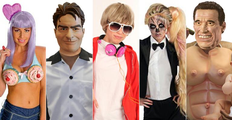 Lady Gaga, Katy Perry e até Schwarzenegger viraram fantasias de Halloween. Veja fotos!