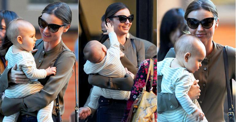 Miranda Kerr e Orlando Bloom mimam o pequeno Flynn