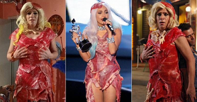 Personagem de Luis Salém imita Lady Gaga e é atacado por cachorros em ‘Aquele Beijo’
