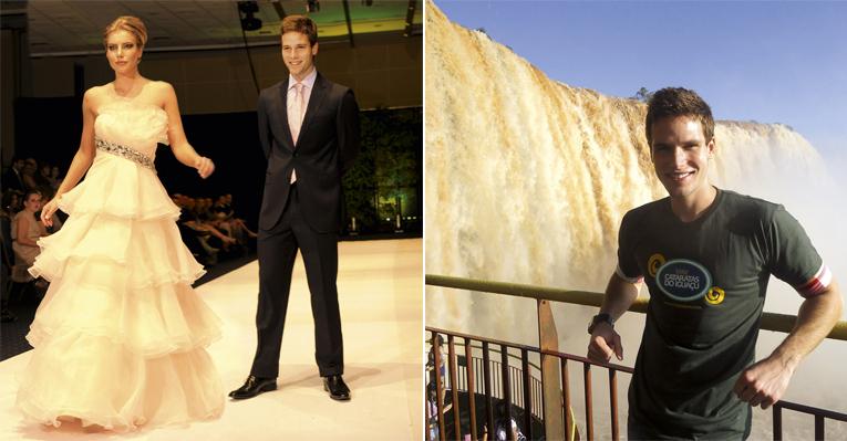 Jonatas Faro conhece as Cataratas do Iguaçu em viagem a trabalho