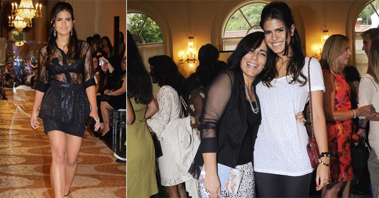 Gloria Pires se emociona ao ver desfile da filha Antonia Morais