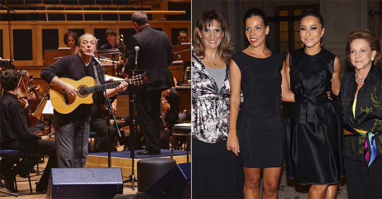 Toquinho recebe vips em show do bem na Sala São Paulo
