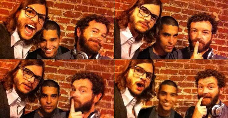 Ashton Kutcher com colegas do ‘That ’70s Show’