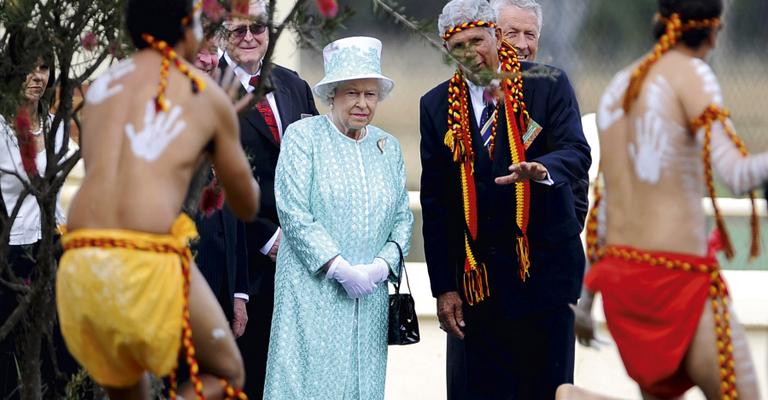 Rainha Elizabeth II em visita de 11 dias à Austrália