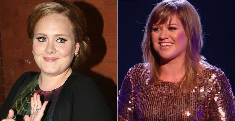 ‘Estou perseguindo Adele’, confessa Kelly Clarkson, que diz ter vontade de ‘bater’ na colega