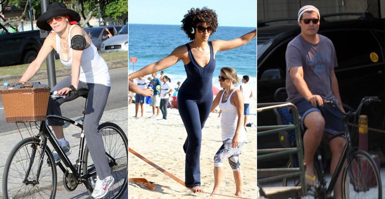 Sheron, Torloni e vips curtem o sol no Rio de Janeiro