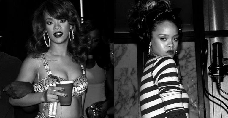 Rihanna divulga fotos de bastidores de turnê e gravação de disco