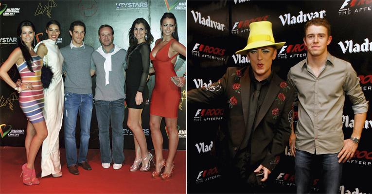 Rubens Barrichello curte balada em Nova Délhi, na Índia