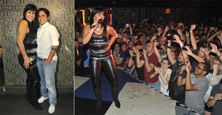 Gretchen mostra que não perdeu o rebolado durante apresentação em SP