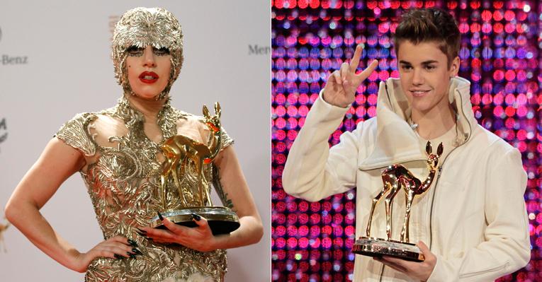 Lady Gaga e Justin Bieber faturam o prêmio Bambi da música