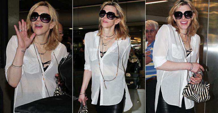 Courtney Love já está no Brasil; cantora fará show no interior de SP