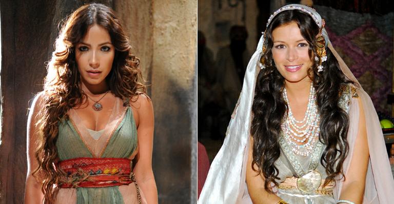 Renata e Bianca usam megahair para gravar ‘Rei Davi’