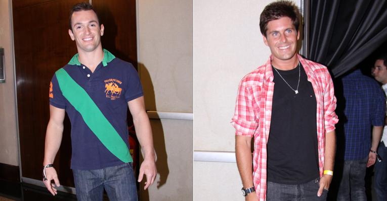 Diego Hypólito e Thiago Gagliasso conferem abertura de evento no Rio