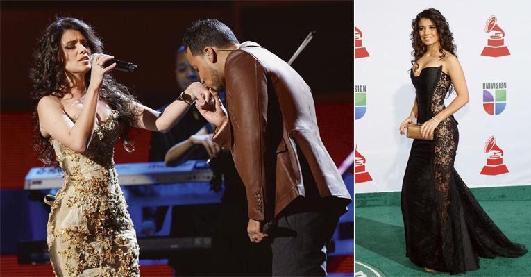 Paula Fernandes leva sensualidade a Las Vegas no Grammy Latino 2011