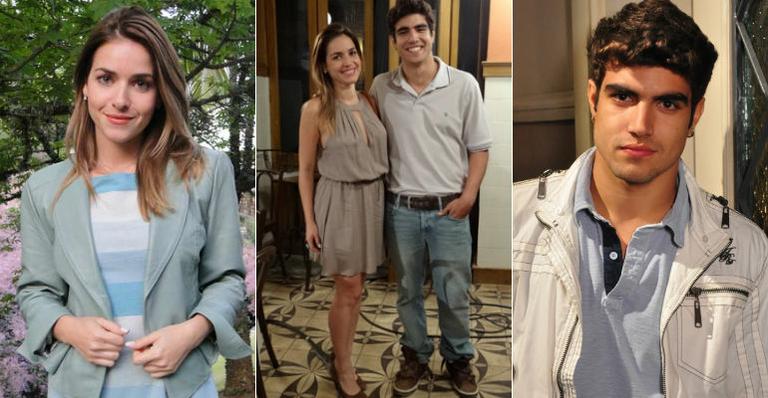 Caio Castro e Monique Alfradique gravam primeira cena juntos em ‘Fina Estampa’